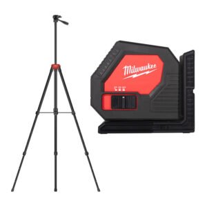Milwaukee 4933478753 CLL-C Alkaline Green Cross Line Laser & 4932478106 1.8m Tripod — buy online Australia