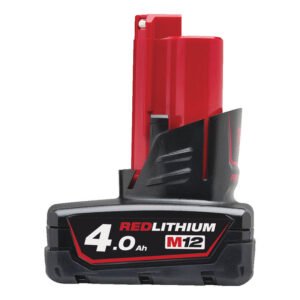Milwaukee M12B4 12V 4.0Ah RedLithium-Ion Battery — buy online Australia