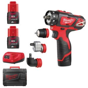Milwaukee M12BDDXKIT-202C 12v 2×2.0Ah Lio-ion Removable Chuck Drill Driver — buy online Australia