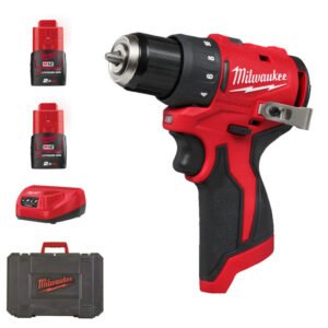 Milwaukee M12BLDDRC-202C 12v Compact Brushless Drill Driver Kit – 2 x 2.0ah Batteries — buy online Australia