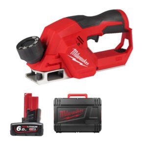 Milwaukee M12BLP-0X 12v Planer Naked in Case & 6.0ah Battery — buy online Australia
