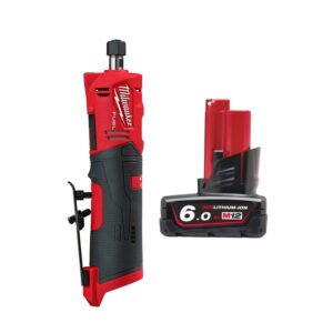 Milwaukee M12FDGS-0 12V Fuel Straight Die Grinder (Body Only) & 6.0Ah Battery — buy online Australia