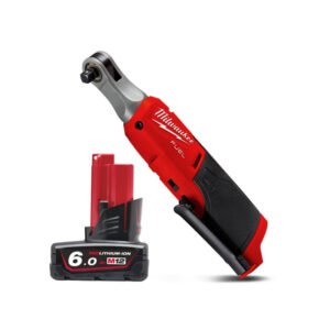 Milwaukee M12FHIR38-0 12V 3/8inch Brushless High Speed Ratchet Bare Unit & M12B6 6.0Ah Battery — buy online Australia