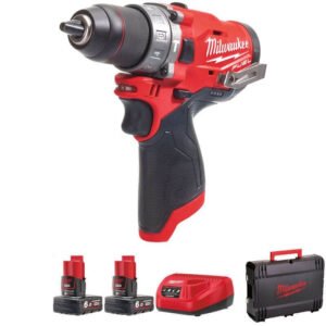 Milwaukee M12FPD-602X 12V Fuel Percussion Drill with Charger (2 x 6.0Ah RedLithium-Ion Batteries) — buy online Australia