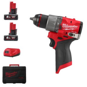 Milwaukee M12FPD2-602X 12v Fuel NEW GEN Combi Drill Kit – 2 x 6.0ah Batteries — buy online Australia