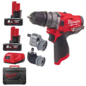 Milwaukee M12FPDXKIT-602X M12 12V Compact Percussion Drill (Removable Chuck & 2 x 6.0Ah RedLithium-Ion Batteries) — buy online Australia