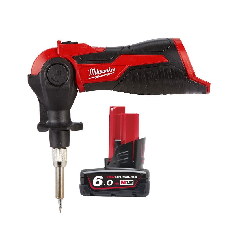 Milwaukee M12SI-0 12V Cordless Soldering Iron (Body Only) & 6.0Ah Battery — buy online Australia