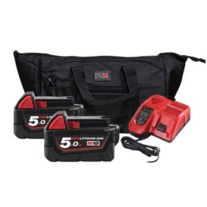 Milwaukee M18 5.0Ah Energy Bundle In PTM Bag – 2 x M18B5 5.0 Ah Batteries, M12-18FC Fast Charger in Bag — buy online Australia