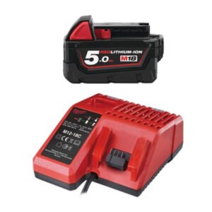 Milwaukee M18B5/M12-18 5.0Ah RedLithium-Ion Battery & Charger Bundle (1 x Batt) — buy online Australia