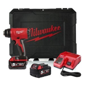 Milwaukee M18BHG-502C 18V Compact Heat Gun Kit (2 x 5.0Ah RedLithium-Ion Batteries, Charger & Case) — buy online Australia