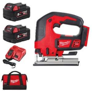 Milwaukee M18BJS-502B Compact Jigsaw Kit (2 x 5.0AH Batteries, Charger and Bag) — buy online Australia