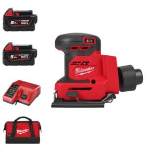 Milwaukee M18BQSS-502B 18v 1/4″ Sheet Sander Kit – 2 x 5.0ah Batteries — buy online Australia