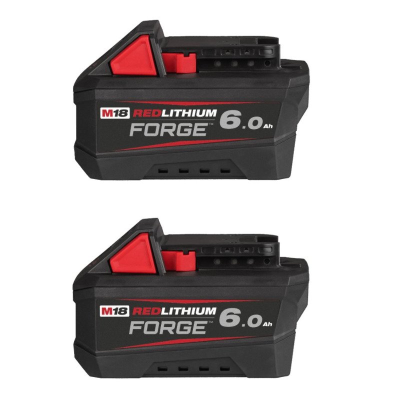 Milwaukee M18FB6 18v Forge 6ah Battery Twin Pack — buy online Australia