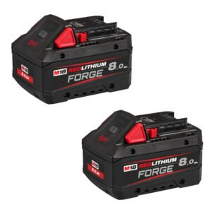 Milwaukee M18FB8 18v Forge 8ah Battery Twin Pack – 2 x M18FB8 Batteries — buy online Australia