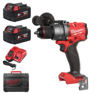 Milwaukee M18FPD3-502X 18v Fuel Combi Drill Kit – 2 x 5ah Batteries — buy online Australia
