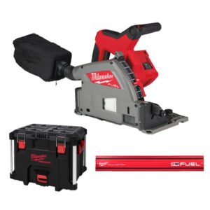 Milwaukee M18FPS55 18v 55mm Plunge Saw Naked in Packout Case with 1.4m Guide Rail — buy online Australia