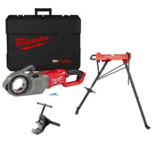 Milwaukee M18FPT2-0C 18v Fuel Pipe Threader 2″ Naked & MPS Pipe Stand — buy online Australia