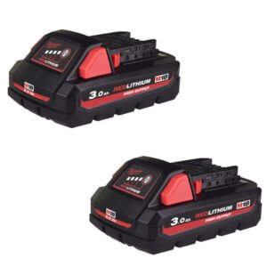 Milwaukee M18HB3 18V 3.0Ah RedLithium-Ion High Output Battery (Twin Pack) — buy online Australia