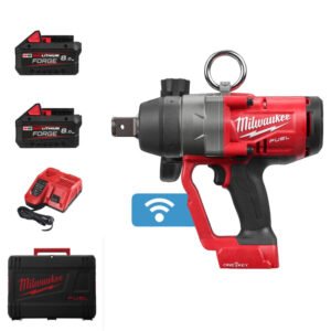 Milwaukee M18ONEFHIWF1-802 18v One Key Fuel 1″ Impact Wrench Kit (2 x 8.0Ah Forge Batteries, Charger & Case) — buy online Australia