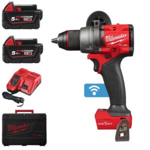 Milwaukee M18ONEPD3-502X 18v Fuel OneKey Combi Drill Kit – 2 x 5.0ah Batteries — buy online Australia