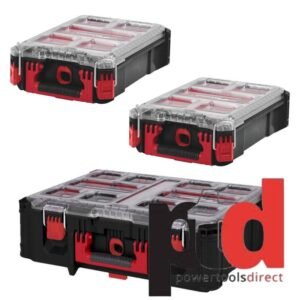 Milwaukee Packout 3 Piece Organiser Bundle – 1 x Deep Organiser, 2 x Compact Orgainsers — buy online Australia