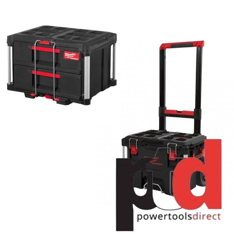 Milwaukee Packout Trolley Box and Drawer Bundle – 4932464078 Trolley Box & 4932472129 2 Drawer Toolbox — buy online Australia