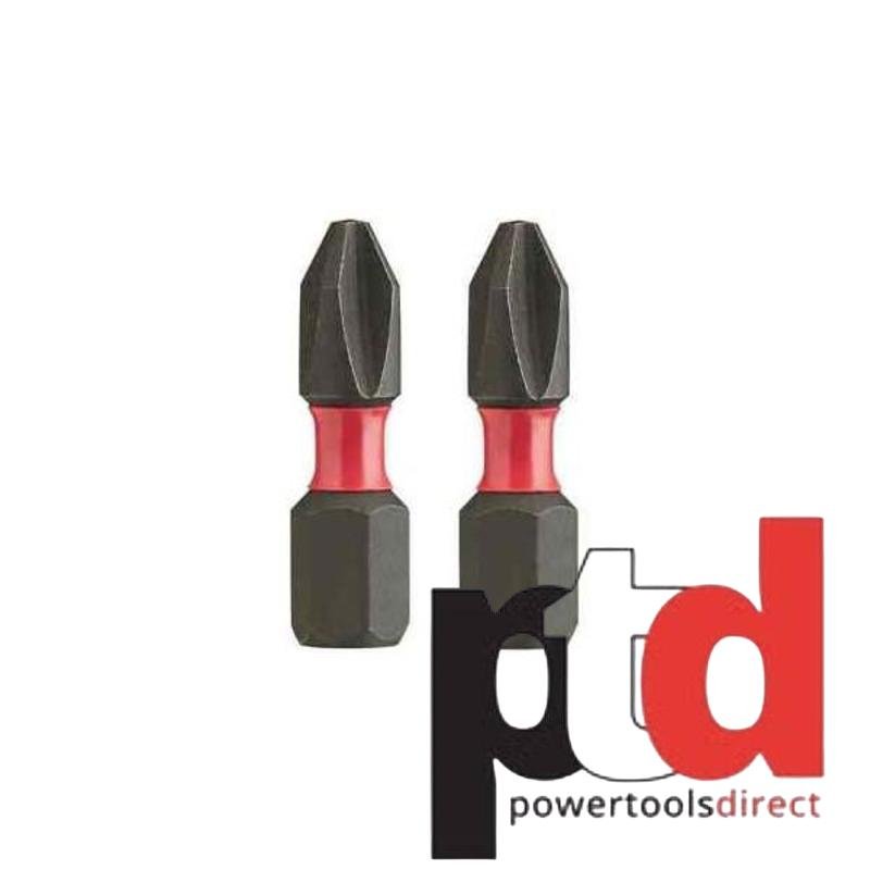 MILWAUKEE SHOCKWAVE IMPACT DUTY PZ1 X 25MM SCREWDRIVING BITS — buy online Australia