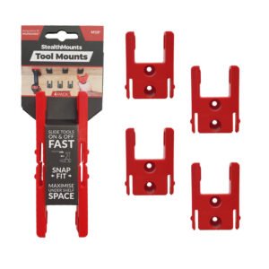 StealthMounts 4 Pack Tool Mounts for Milwaukee M18 Tools – Red — buy online Australia
