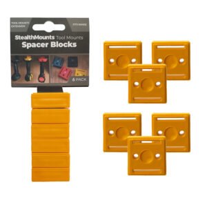 StealthMounts 6 Pack 12mm Spacer Blocks for Tool Mounts – Yellow — buy online Australia