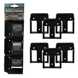 StealthMounts 6 Pack Battery Holders for Makita 18V LXT Batteries – Black — buy online Australia