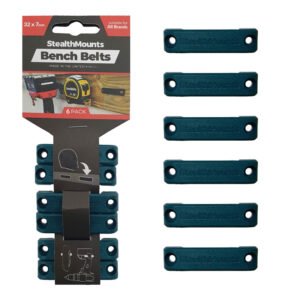 StealthMounts 6 Pack Bench Belts – Blue — buy online Australia
