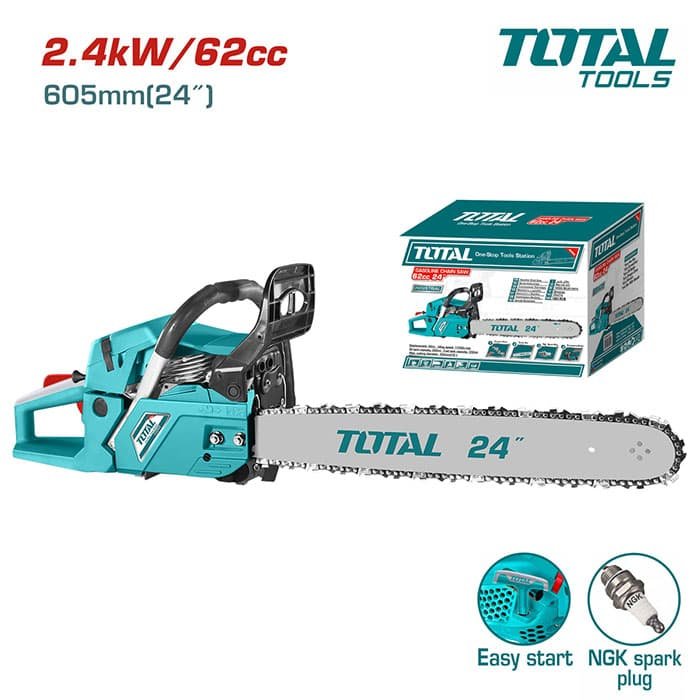 TOTAL 24″ Chain Saw – 2 Stroke Engine — buy online Australia