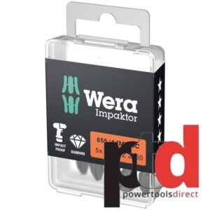 Wera 855/4 IMP DC PZ2x50mm Impaktor Bits – 5pc — buy online Australia