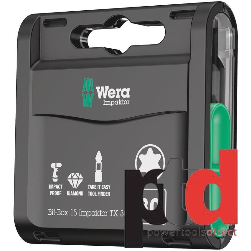 Wera Bit-Box 15 Impaktor TX, TX 30 x 25 mm, 15pc — buy online Australia